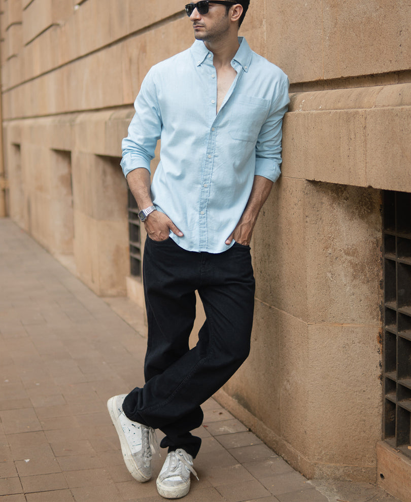 Light Blue Lightweight Cotton Shirt