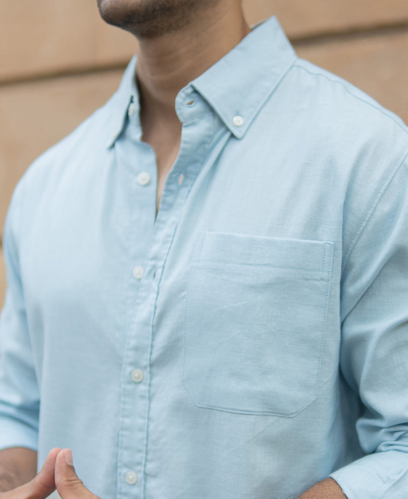 Light Blue Lightweight Cotton Shirt