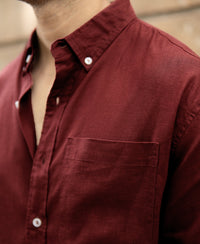 Brick Linen Blend Shirt