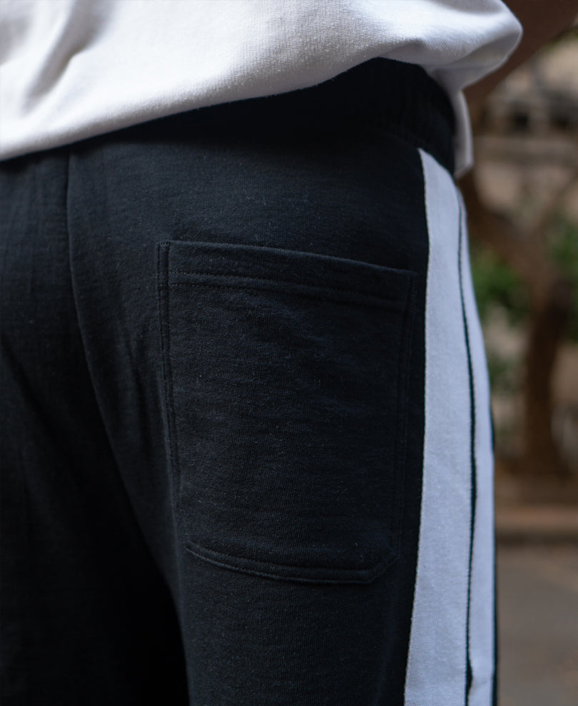 Black Knitted Trackpant