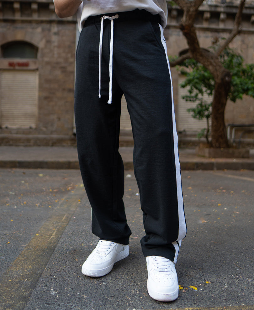 Black Knitted Trackpant