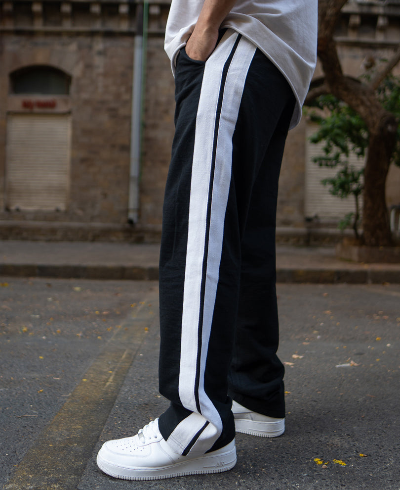 Black Knitted Trackpant