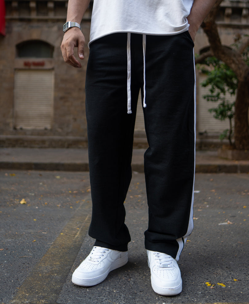 Black Knitted Trackpant