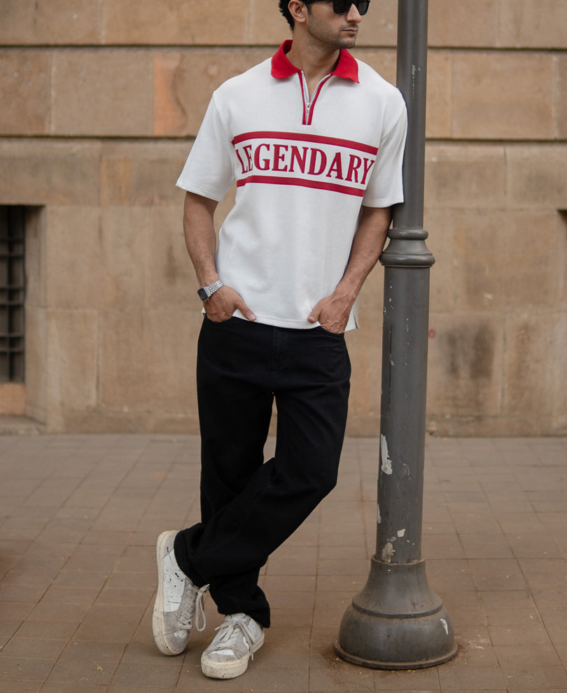 Off-White Contrast Print T-Shirt