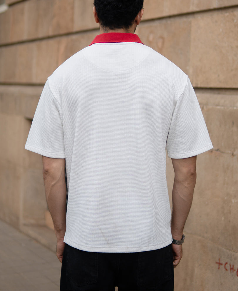 Off-White Contrast Print T-Shirt