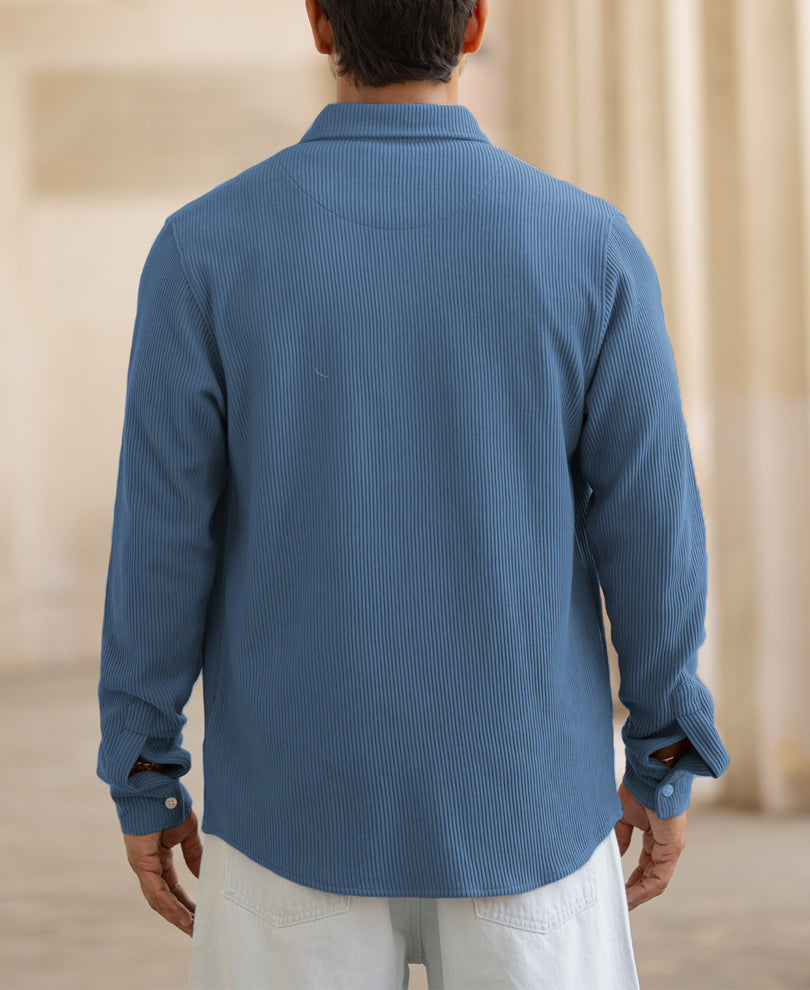 Dark Sky Knitted Cord Shirt