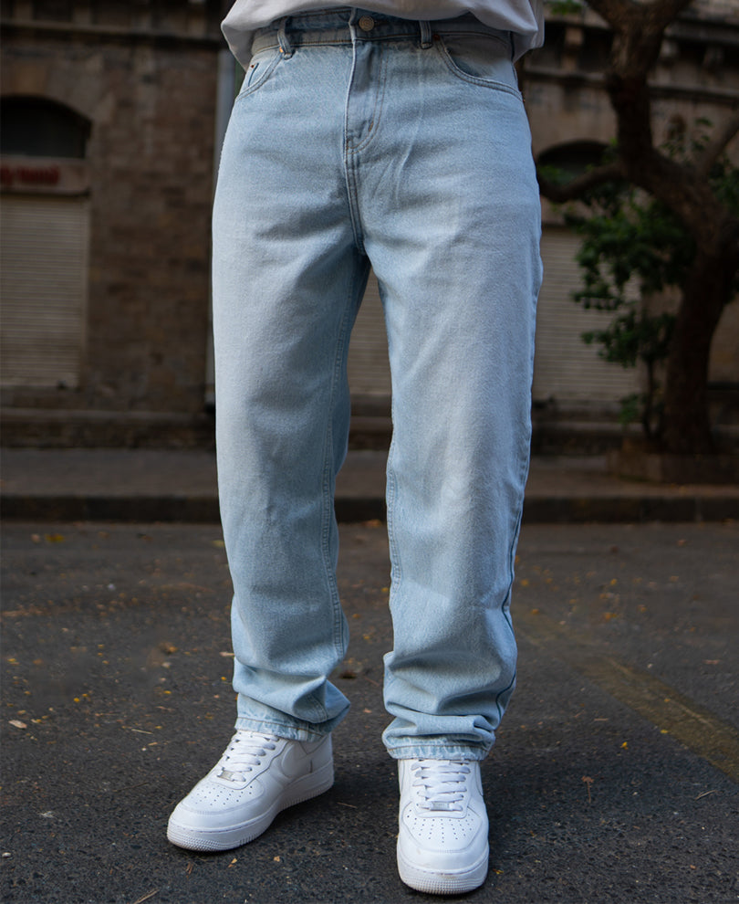 Light Blue Baggy Fit Jeans