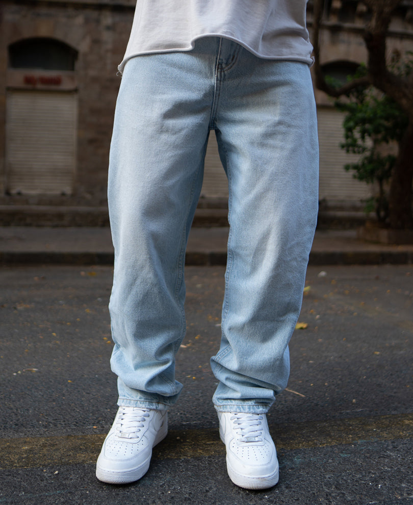 Light Blue Baggy Fit Jeans