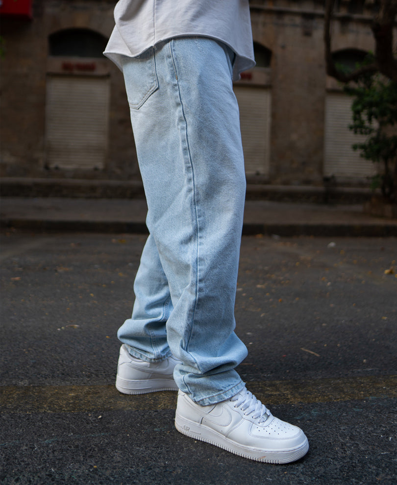 Light Blue Baggy Fit Jeans
