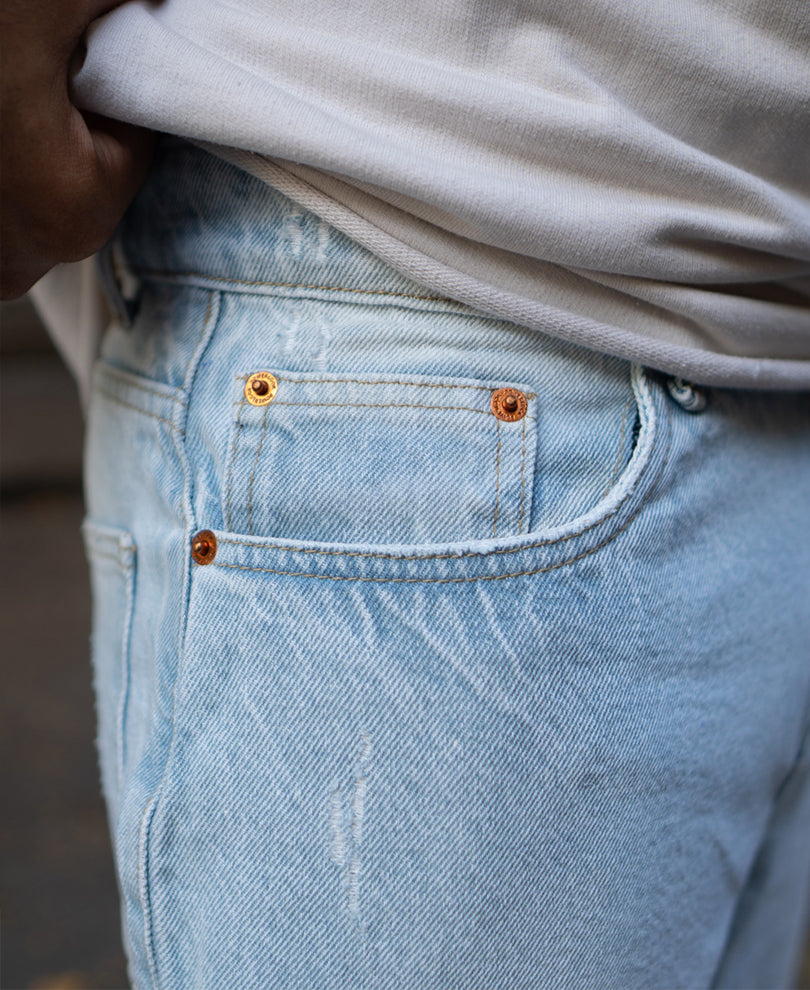 Light Blue Baggy Fit Jeans