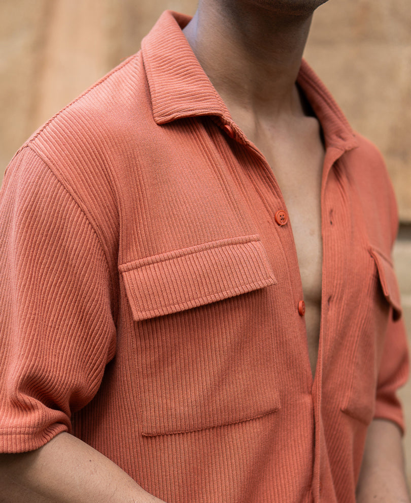 Russet Shirt With Pockets