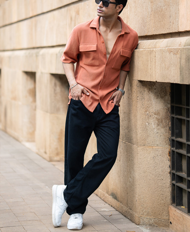 Russet Shirt With Pockets