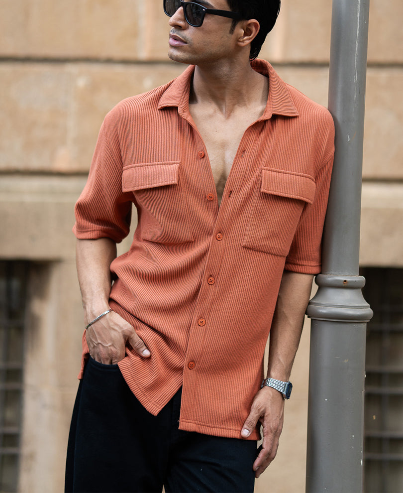 Russet Shirt With Pockets