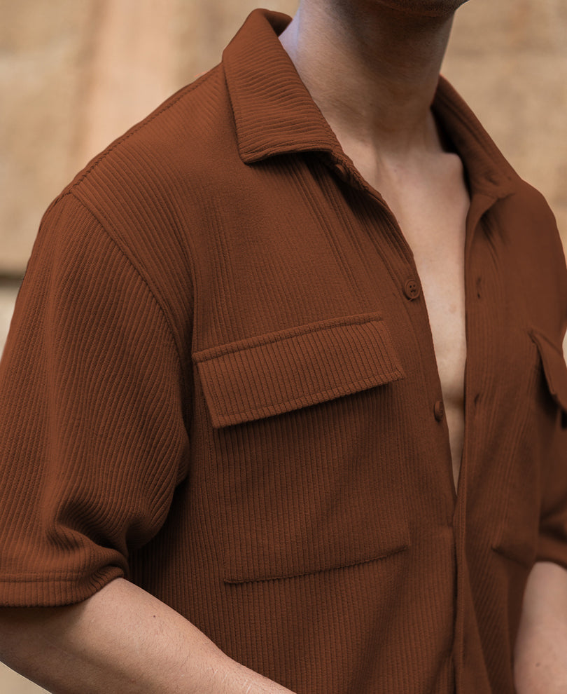 Brown Shirt With Pockets