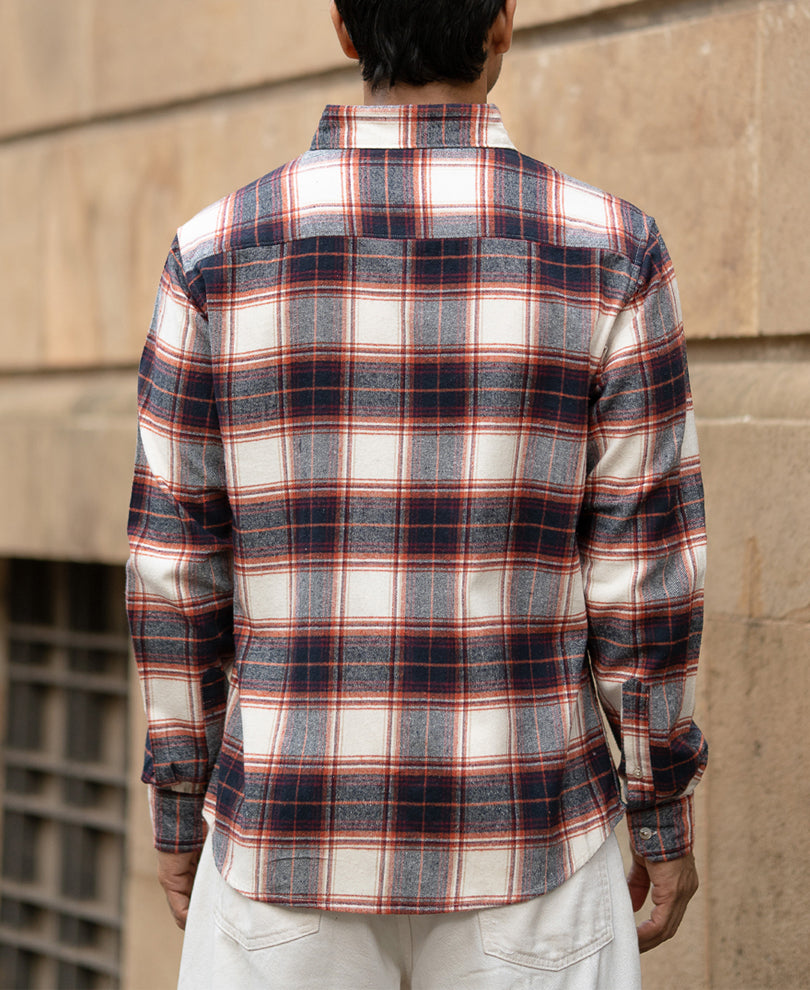 Multicolour Checks Full Sleeves Shirt With Pocket