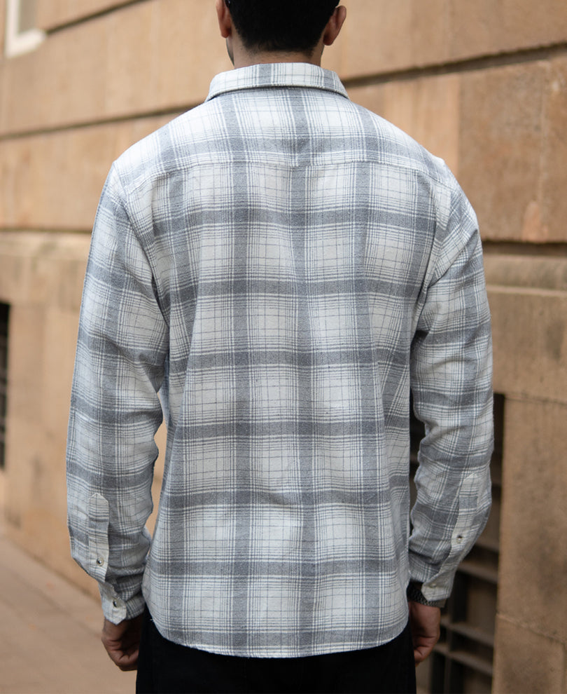 Light Grey Checks Shirt