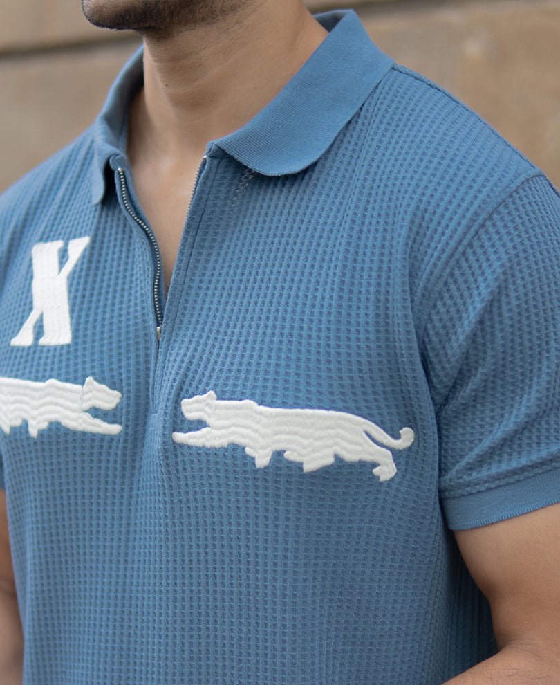 Dark Sky Embroidered Polo T-Shirt