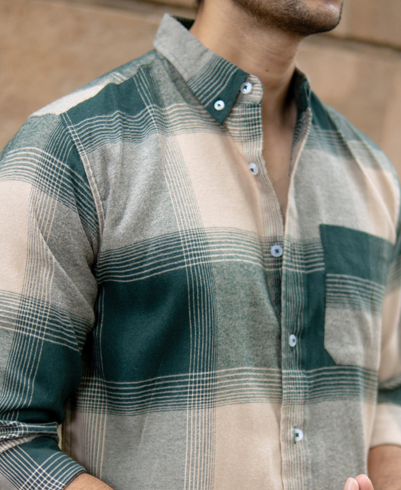 Green Checks Lightweight Shirt
