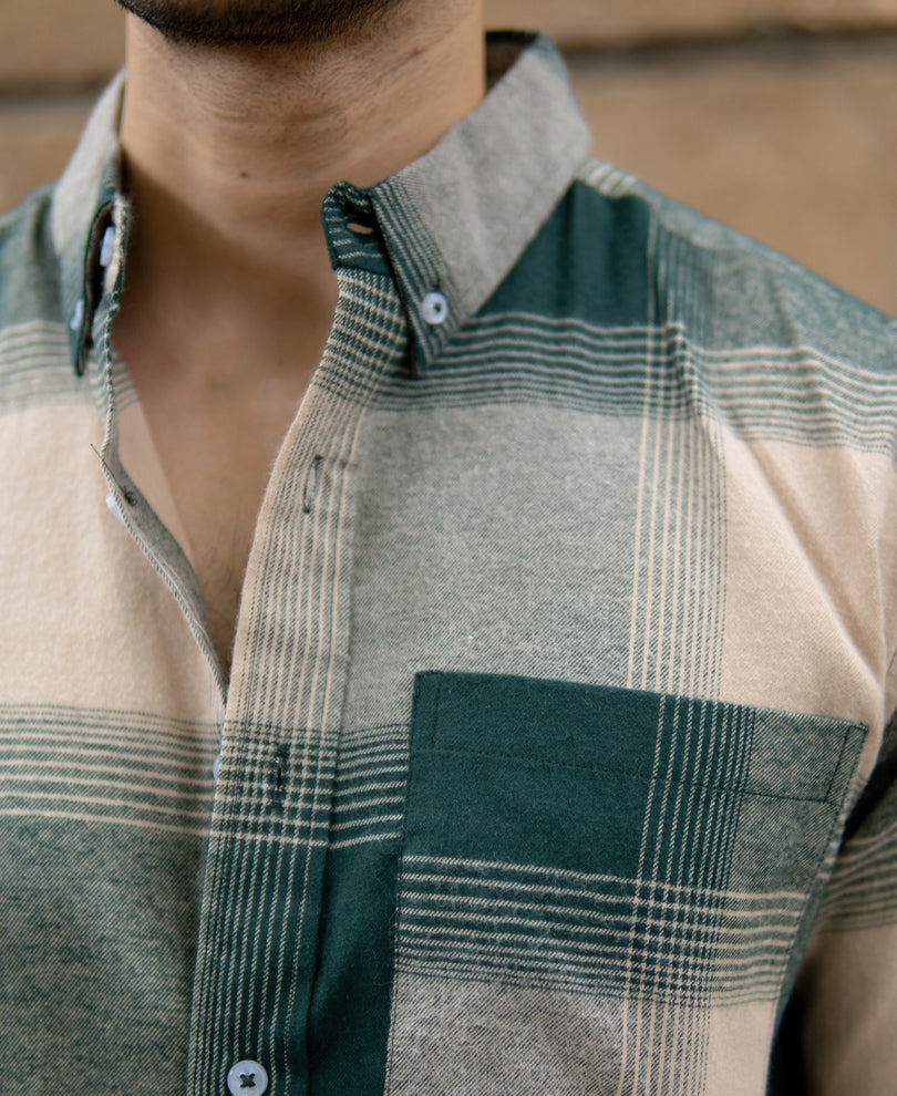 Green Checks Lightweight Shirt
