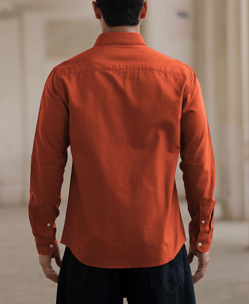 Rust Lightweight Oxford Shirt