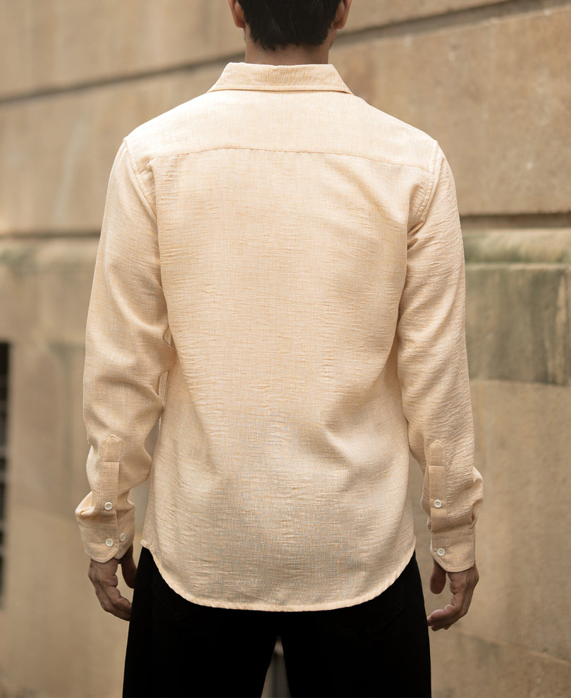 Beige Lightweight Structured Shirt