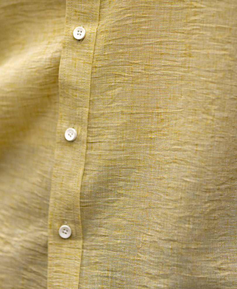 Pale Yellow Lightweight Structured Shirt