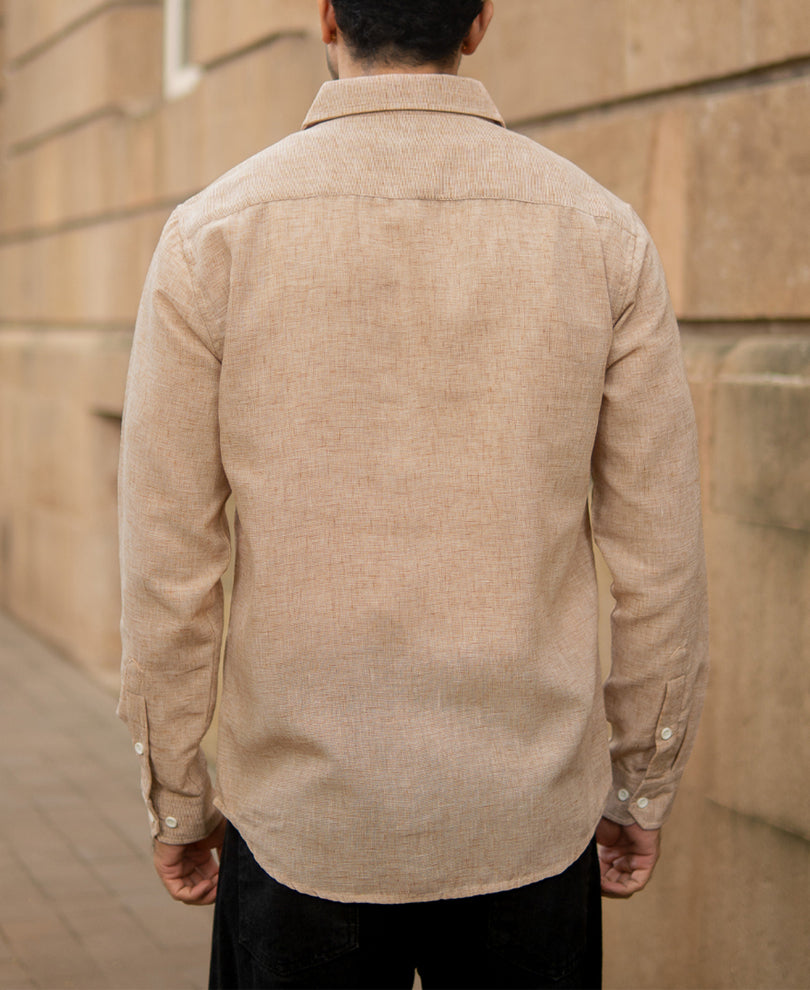 Tan Lightweight Structured Shirt