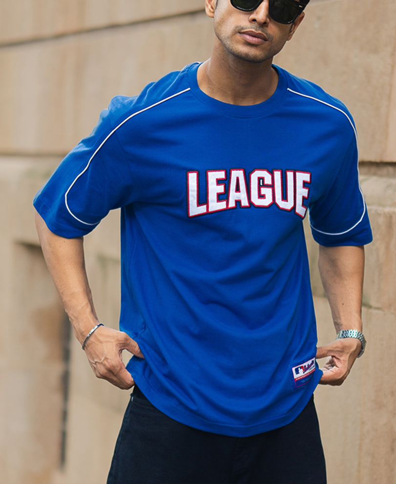 Royal Embroidered League T-Shirt