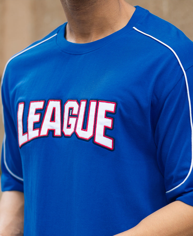 Royal Embroidered League T-Shirt