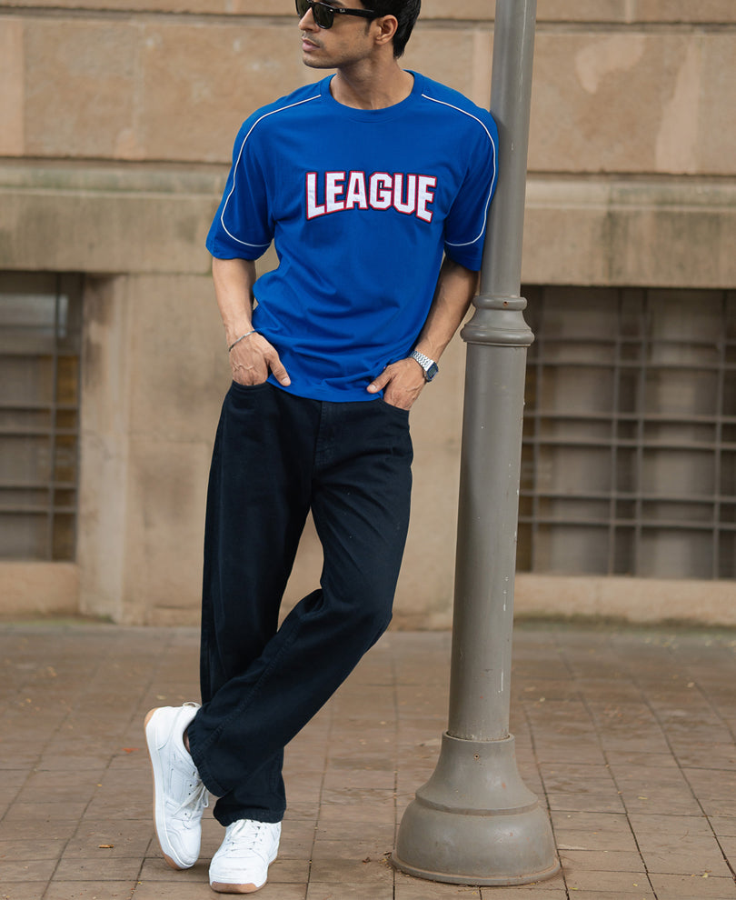 Royal Embroidered League T-Shirt
