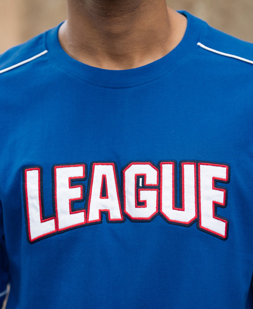 Royal Embroidered League T-Shirt