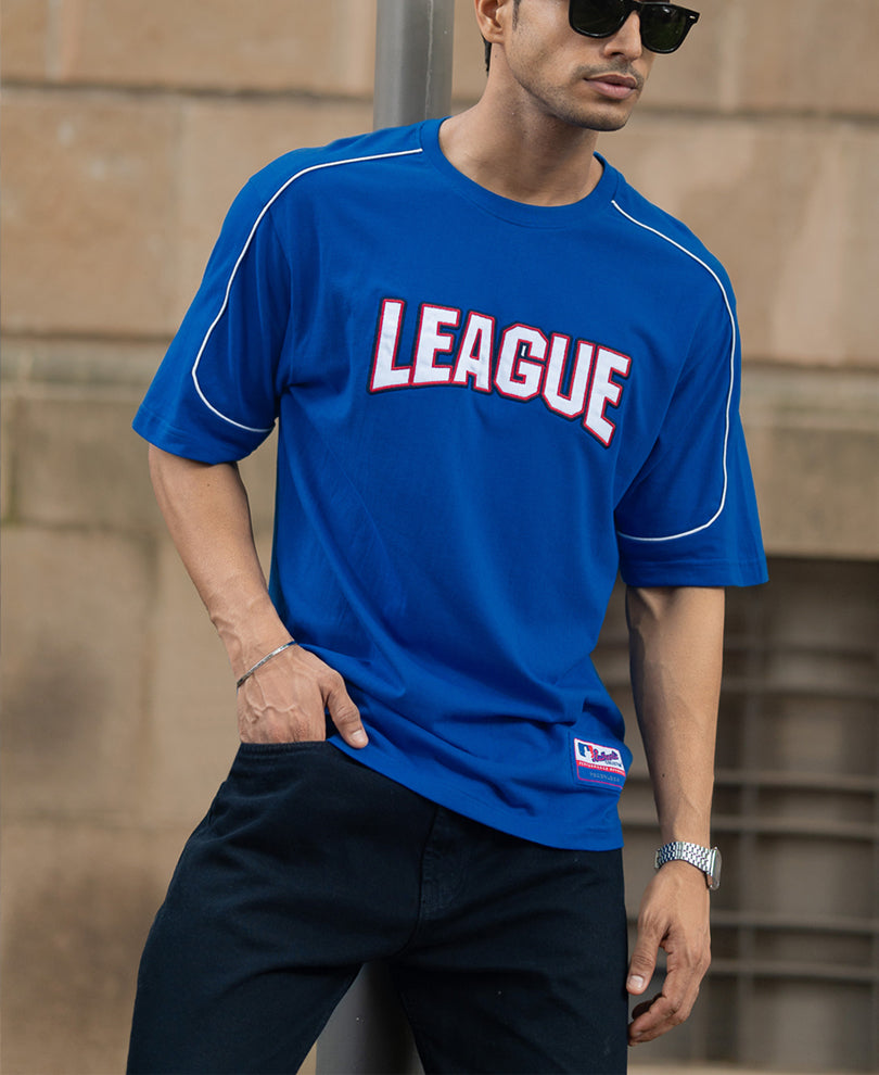 Royal Embroidered League T-Shirt