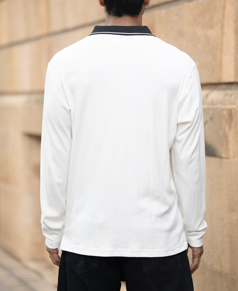 Off-White Embroidered Hustler Knit T-Shirt