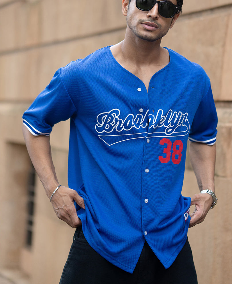 Royal Mesh Texture Printed T-Shirt