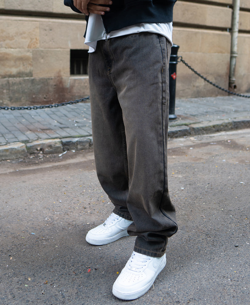 Charcoal Tinted Baggy Jeans