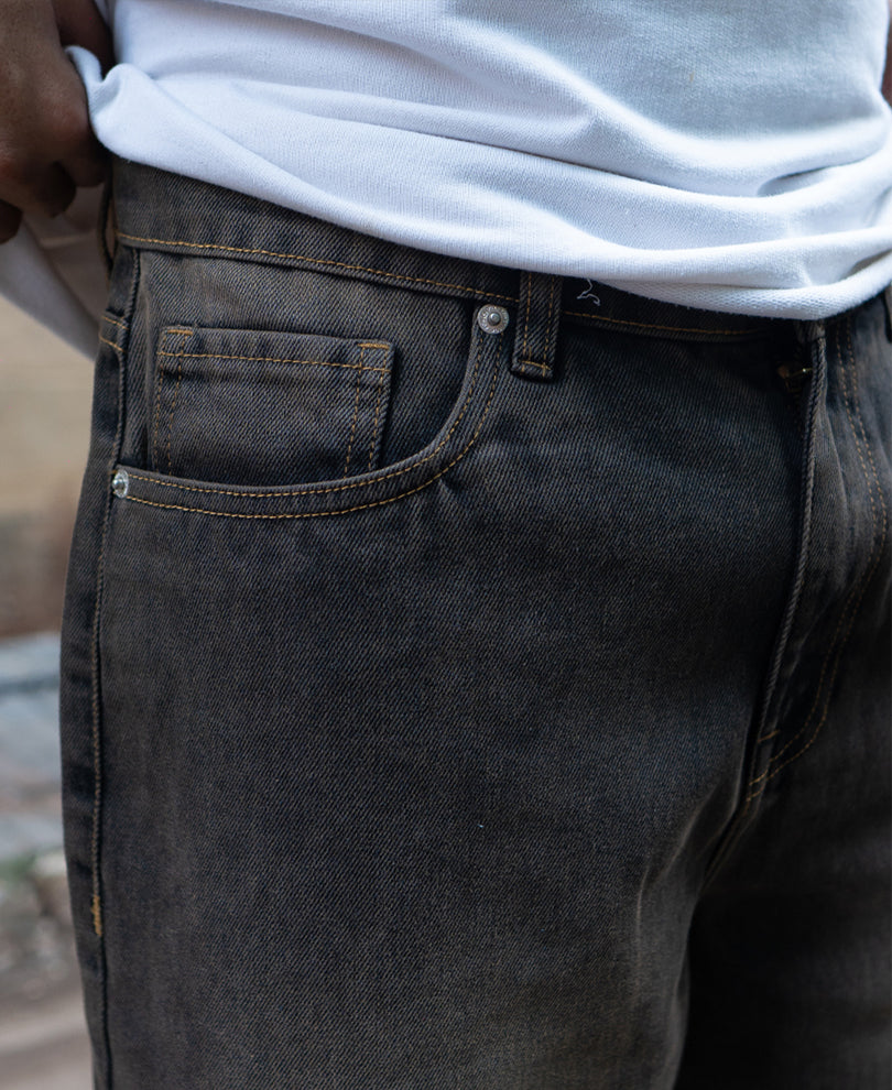 Charcoal Tinted Baggy Jeans