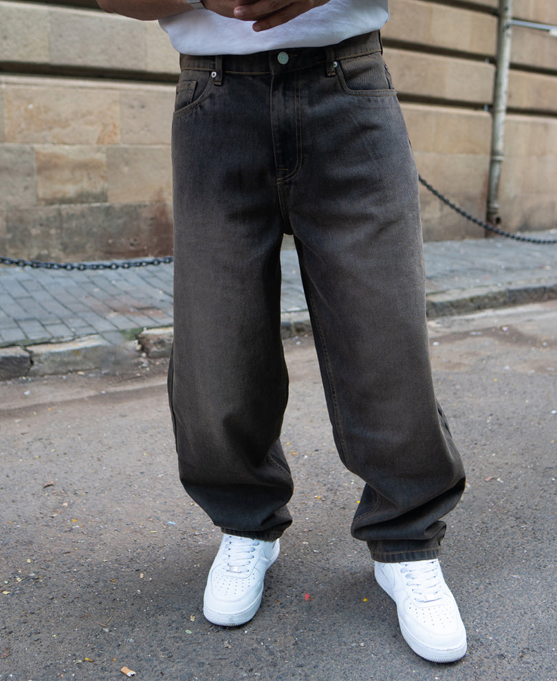 Charcoal Tinted Baggy Jeans