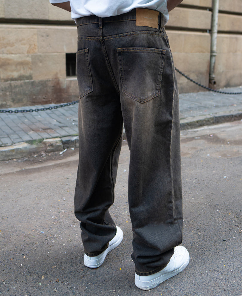 Charcoal Tinted Baggy Jeans