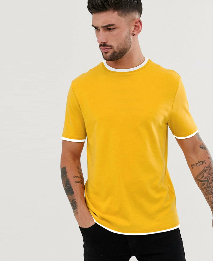 Basic Oversize Drop Shoulder White Bulls T Shirt