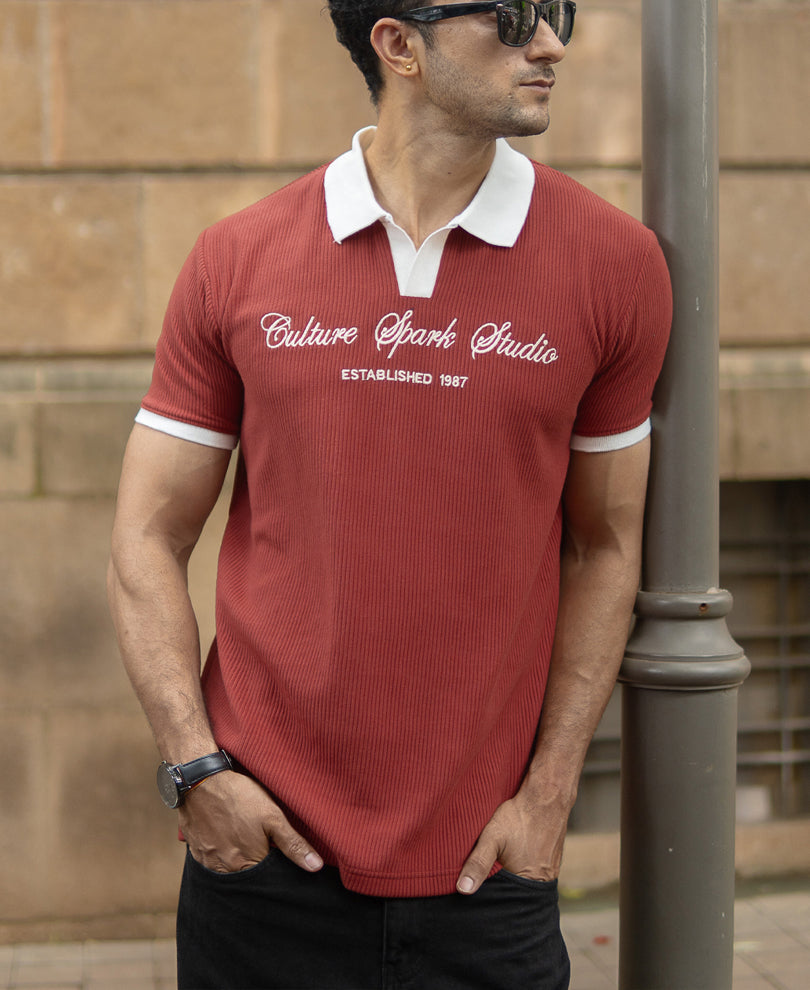 Brick Embroidered T-Shirt