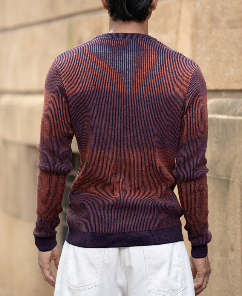Multicolour Knitted Cotton Sweatshirt