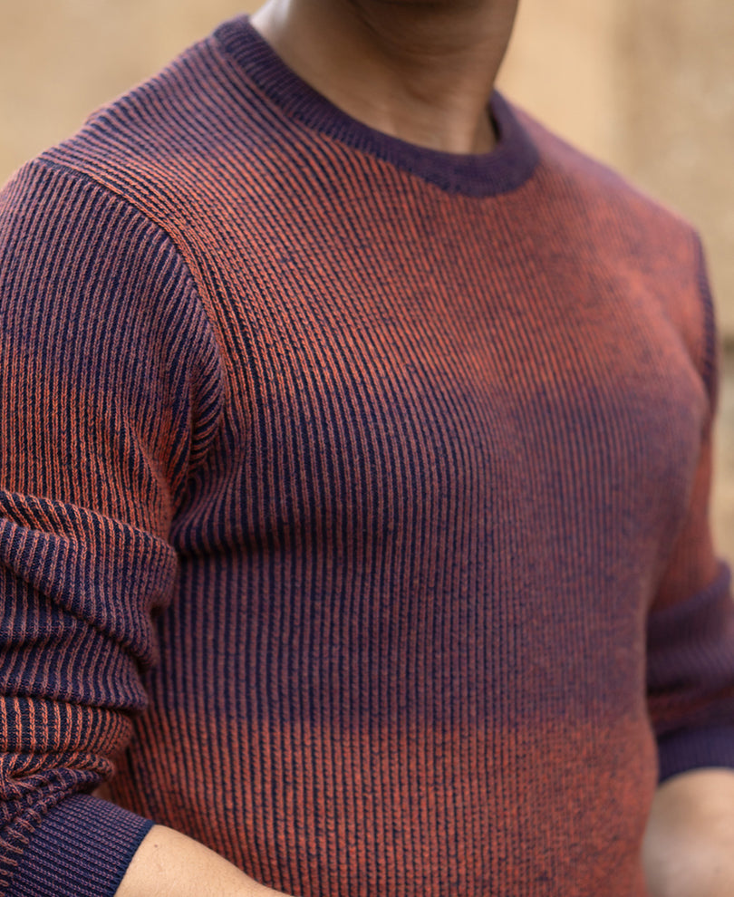 Multicolour Knitted Cotton Sweatshirt