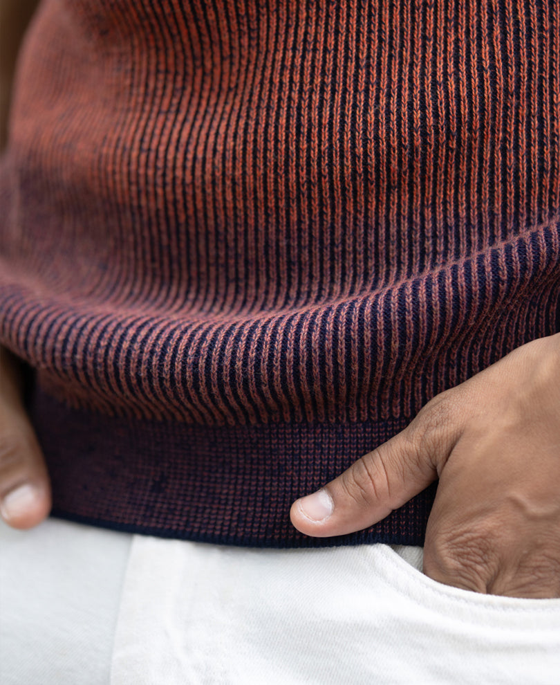 Multicolour Knitted Cotton Sweatshirt