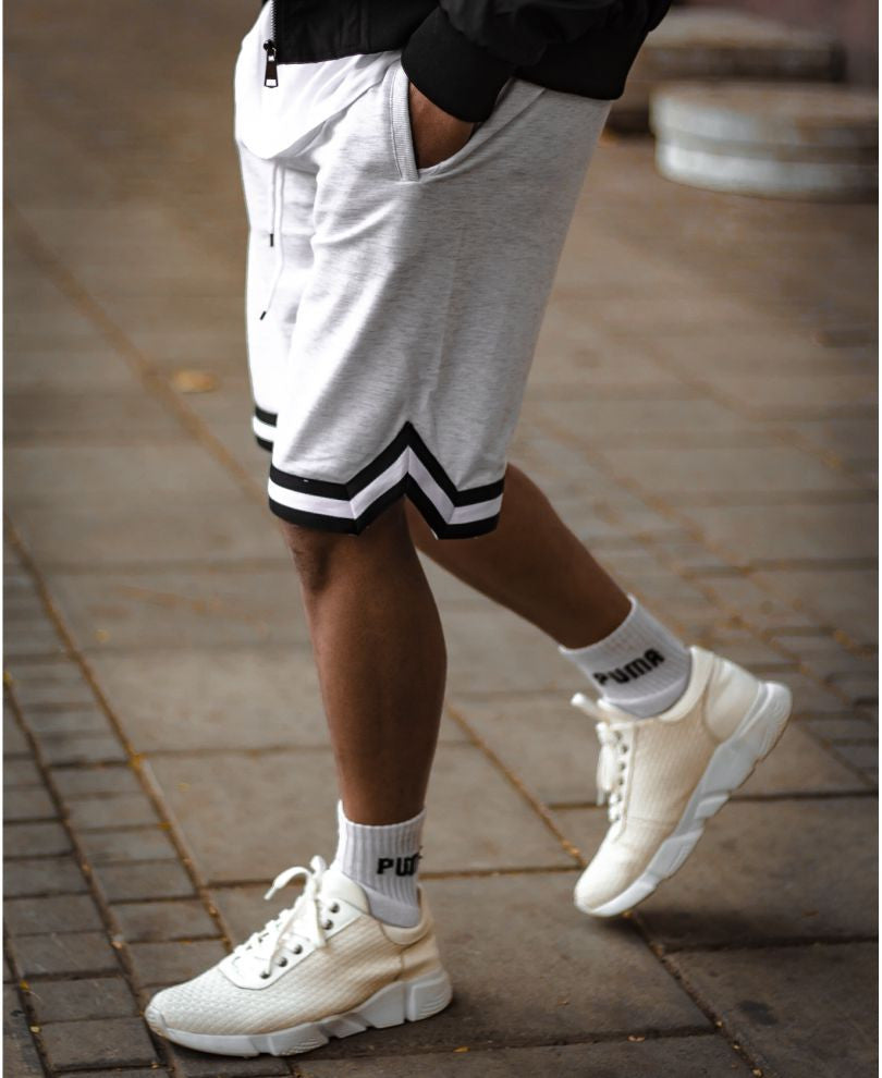 Urban Light Grey Stripes Shorts