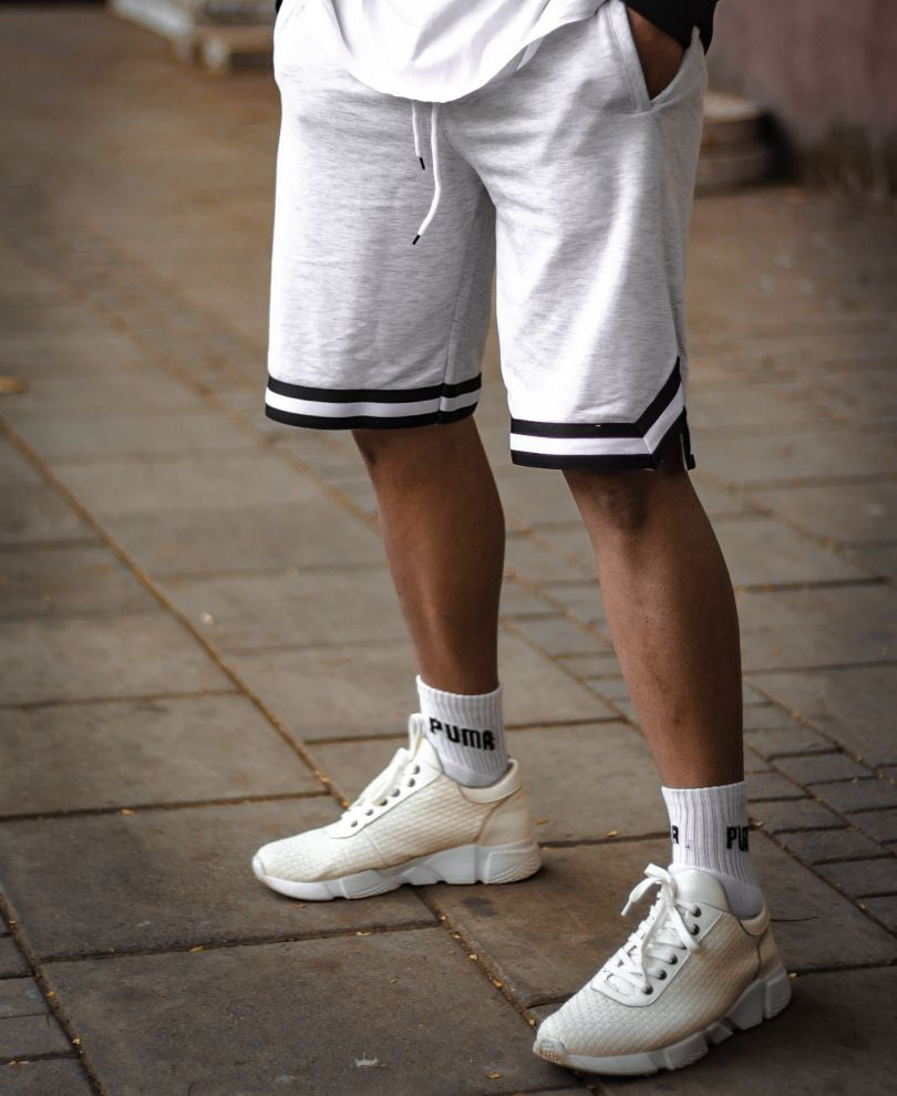 Urban Light Grey Stripes Shorts