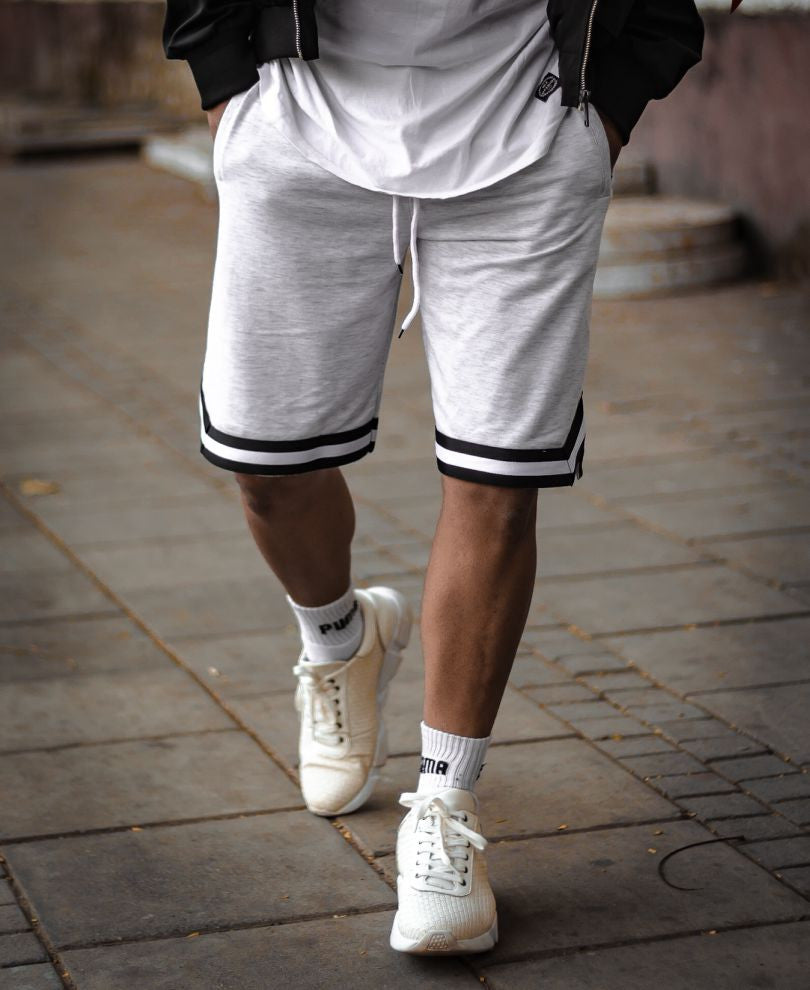 Urban Light Grey Stripes Shorts