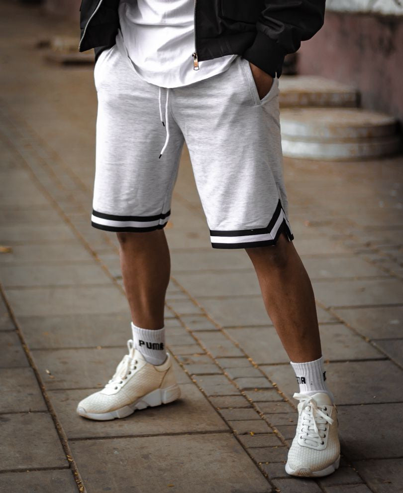 Urban Light Grey Stripes Shorts