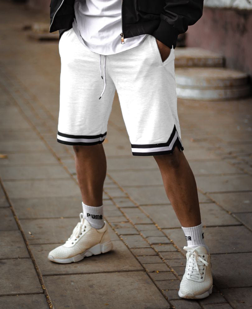 Urban White Stripes Shorts