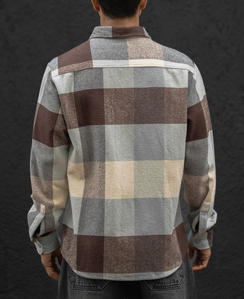 Multi Colour Double Pocket  Regular Fit Full Sleeves Shirt