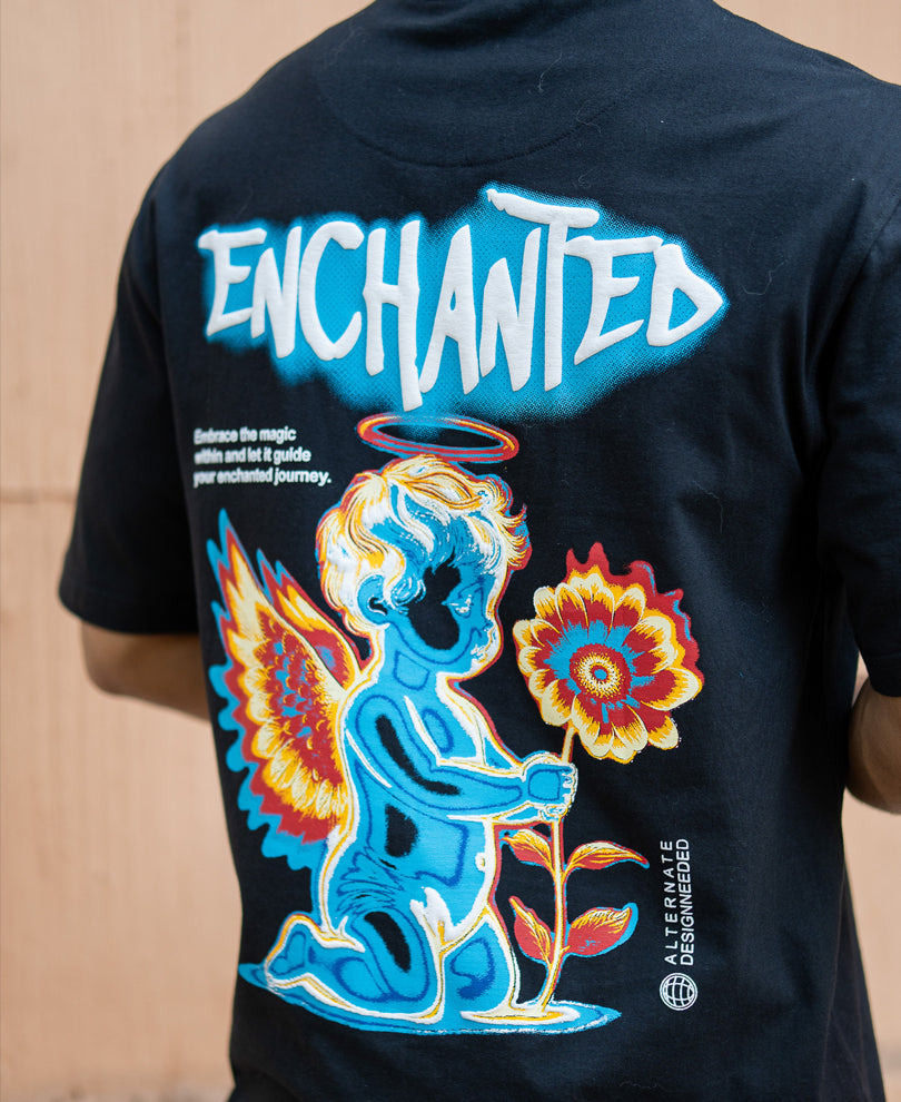 Black Enchanted Graphic T-Shirt